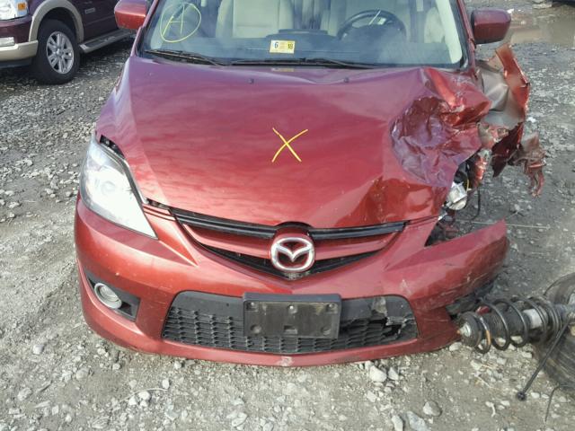 JM1CR293380320131 - 2008 MAZDA 5 RED photo 7