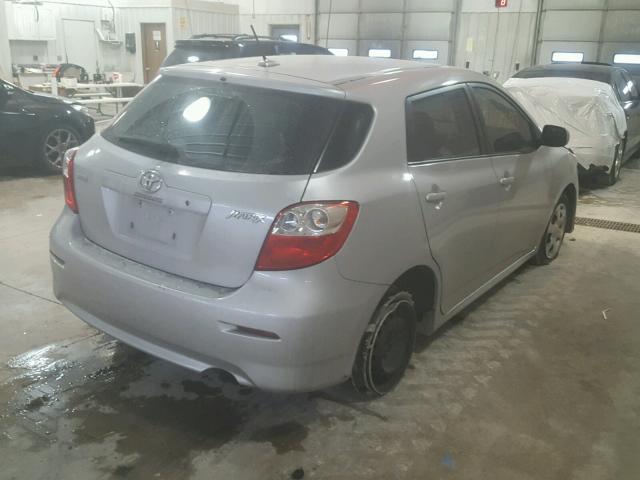 2T1KU40E39C127697 - 2009 TOYOTA COROLLA MA SILVER photo 4