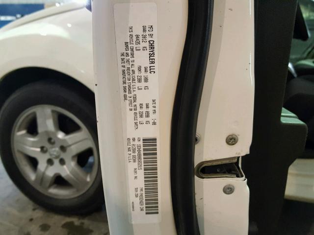 1B3HB48B88D652915 - 2008 DODGE CALIBER SX WHITE photo 10