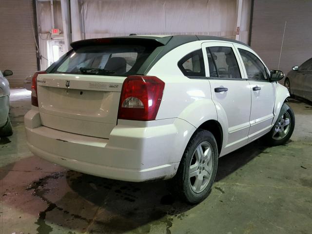 1B3HB48B88D652915 - 2008 DODGE CALIBER SX WHITE photo 4