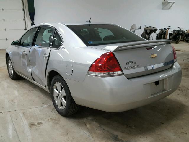 2G1WT58N389240085 - 2008 CHEVROLET IMPALA LT SILVER photo 3