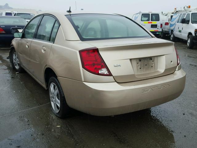 1G8AJ55FX7Z191504 - 2007 SATURN ION LEVEL GOLD photo 3