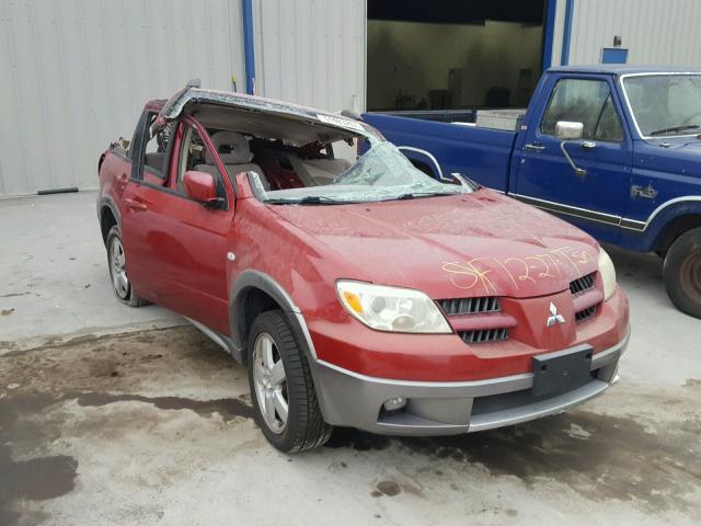 JA4LZ41FX5U005018 - 2005 MITSUBISHI OUTLANDER RED photo 1