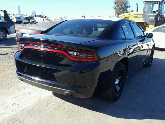 2C3CDXAG9GH272174 - 2016 DODGE CHARGER PO BLACK photo 4