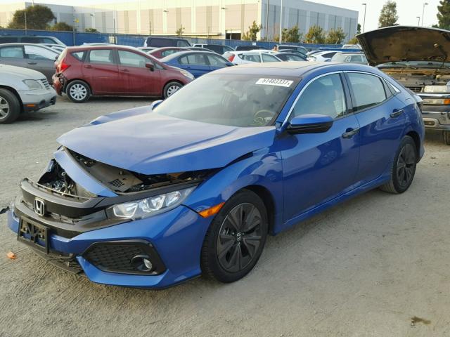 SHHFK7H5XHU423290 - 2017 HONDA CIVIC EX ლურჯი ფოტო 2