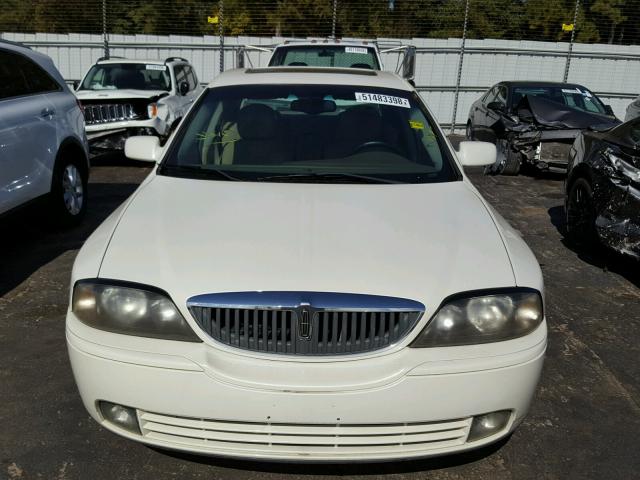 1LNHM87A65Y665199 - 2005 LINCOLN LS WHITE photo 9