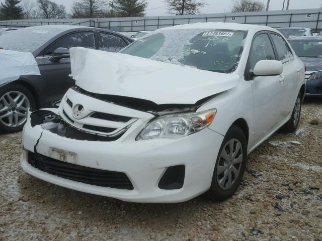 JTDBU4EE5B9148300 - 2011 TOYOTA COROLLA BA WHITE photo 2