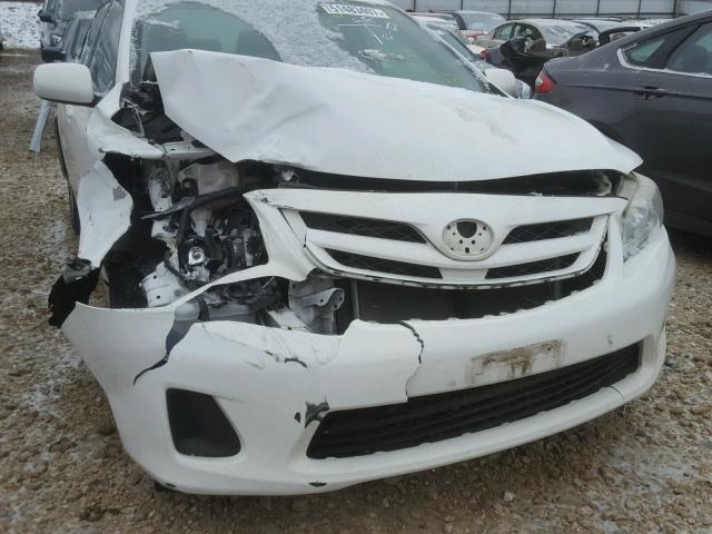 JTDBU4EE5B9148300 - 2011 TOYOTA COROLLA BA WHITE photo 9