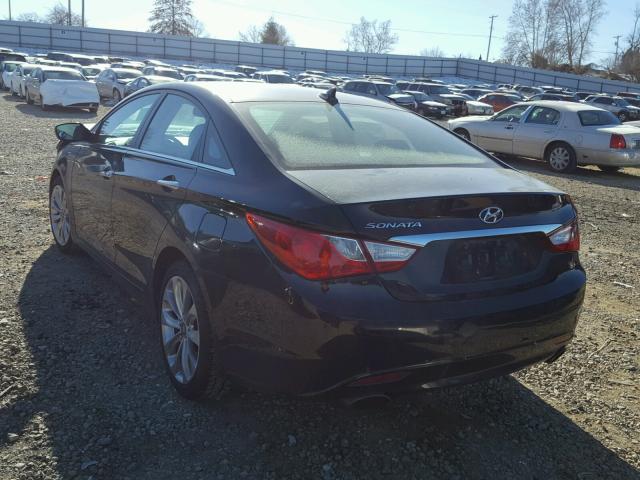 5NPEC4AC2BH055682 - 2011 HYUNDAI SONATA SE BLACK photo 3