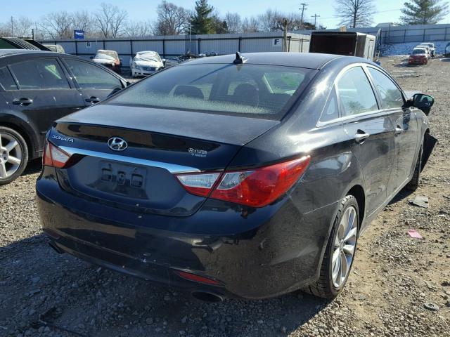 5NPEC4AC2BH055682 - 2011 HYUNDAI SONATA SE BLACK photo 4