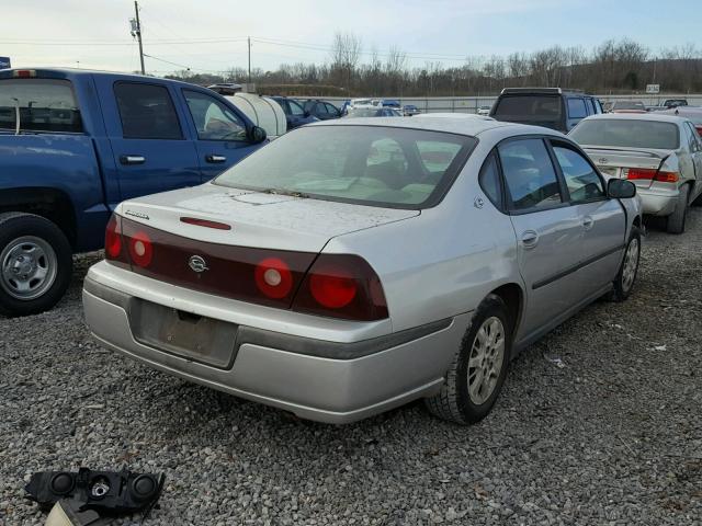 2G1WF52E719152856 - 2001 CHEVROLET IMPALA SILVER photo 4