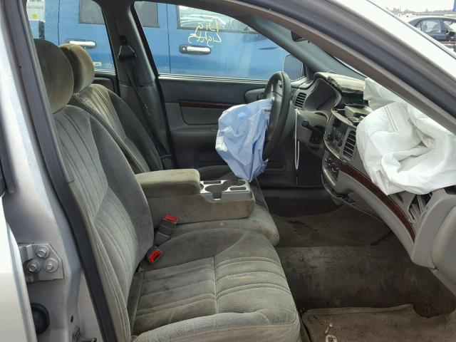 2G1WF52E719152856 - 2001 CHEVROLET IMPALA SILVER photo 5