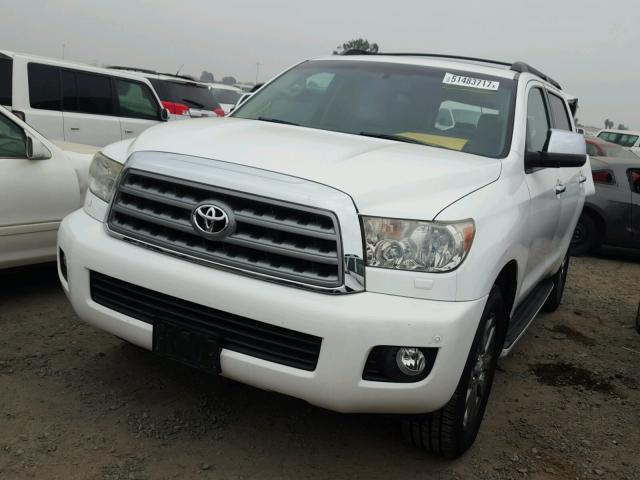 5TDJY5G18AS033481 - 2010 TOYOTA SEQUOIA LI WHITE photo 2