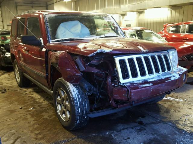 1J8HG48K47C670972 - 2007 JEEP COMMANDER RED photo 1