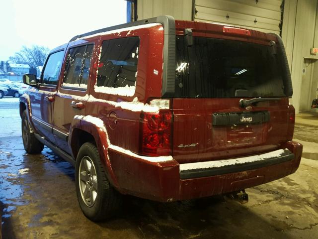 1J8HG48K47C670972 - 2007 JEEP COMMANDER RED photo 3