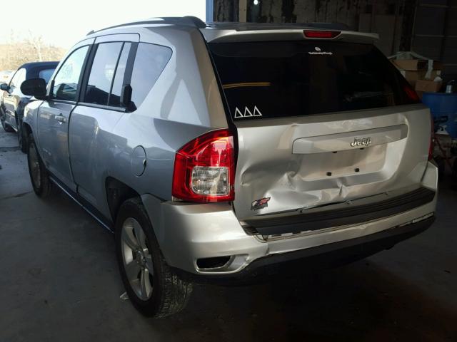 1C4NJCBB0DD229926 - 2013 JEEP COMPASS SP SILVER photo 3