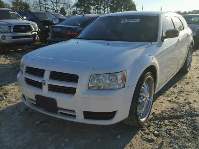 2D4FV47T18H221412 - 2008 DODGE MAGNUM WHITE photo 2