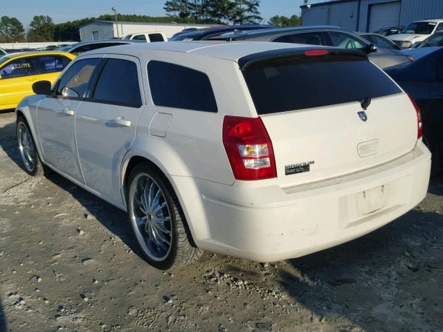 2D4FV47T18H221412 - 2008 DODGE MAGNUM WHITE photo 3