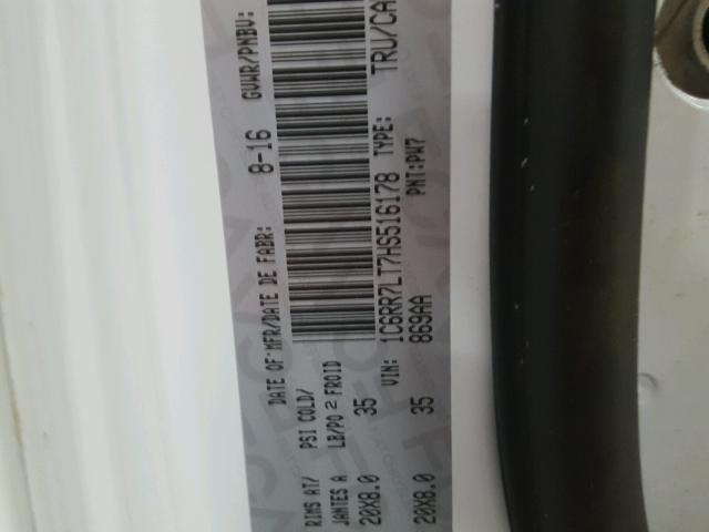 1C6RR7LT7HS516178 - 2017 RAM 1500 SLT Ağ foto 10