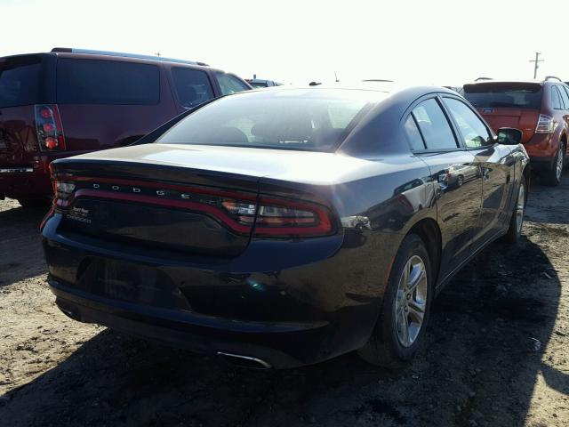 2C3CDXBGXHH546711 - 2017 DODGE CHARGER SE BLACK photo 4