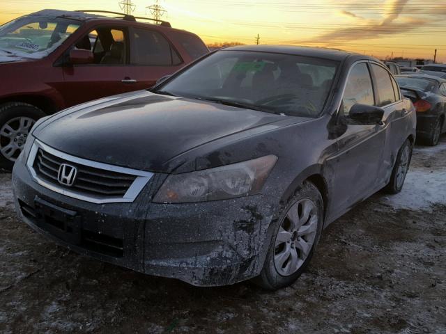 1HGCP26718A007586 - 2008 HONDA ACCORD EX BLACK photo 2