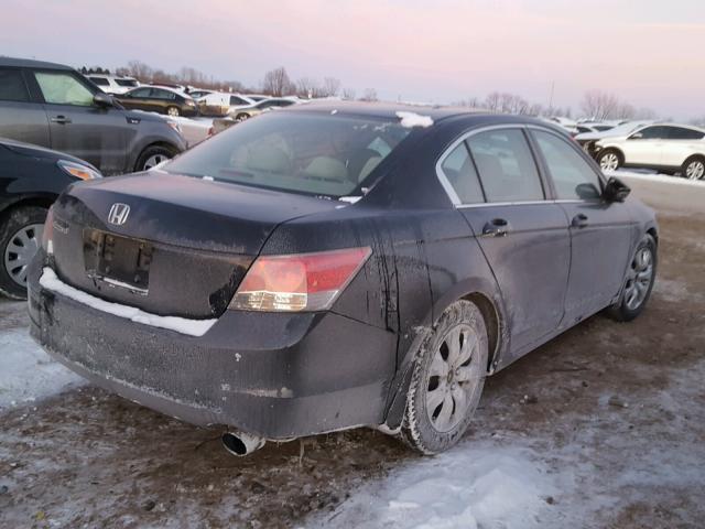 1HGCP26718A007586 - 2008 HONDA ACCORD EX BLACK photo 4