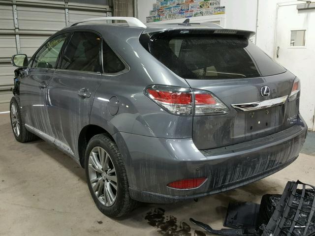 JTJBC1BA5D2442453 - 2013 LEXUS RX 450 GRAY photo 3