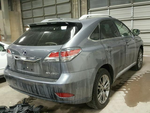 JTJBC1BA5D2442453 - 2013 LEXUS RX 450 GRAY photo 4