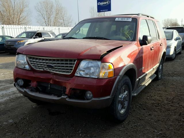 1FMZU74W22UC44419 - 2002 FORD EXPLORER E MAROON photo 2