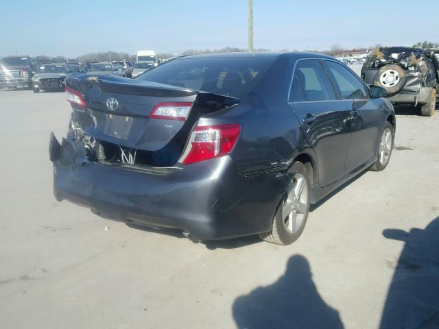 4T1BF1FK2CU174828 - 2012 TOYOTA CAMRY BASE BLACK photo 4