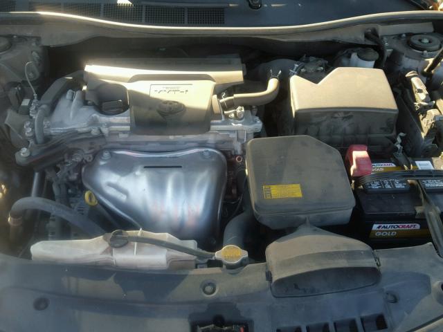 4T1BF1FK2CU174828 - 2012 TOYOTA CAMRY BASE BLACK photo 7