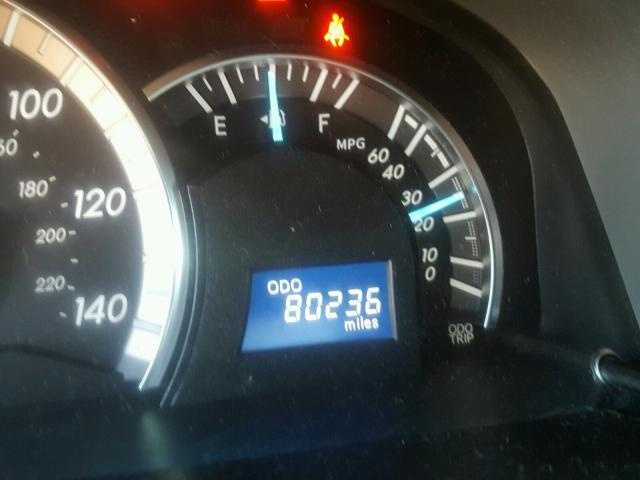 4T1BF1FK2CU174828 - 2012 TOYOTA CAMRY BASE BLACK photo 8