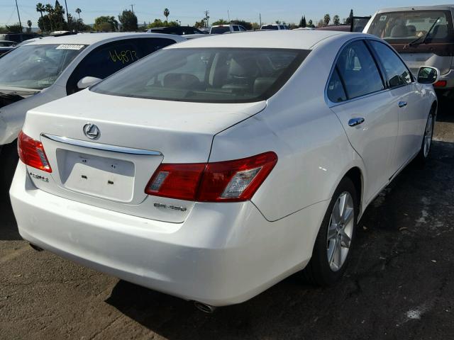 JTHBJ46G872147973 - 2007 LEXUS ES 350 WHITE photo 4