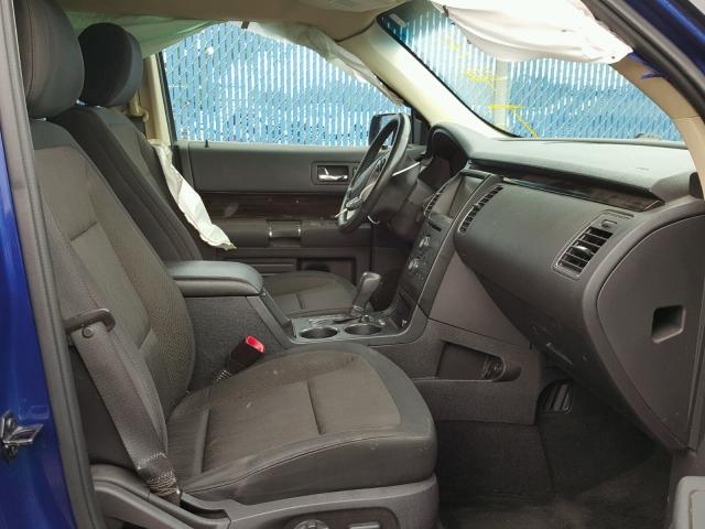 2FMGK5C88DBD06516 - 2013 FORD FLEX SEL أزرق صورة 5