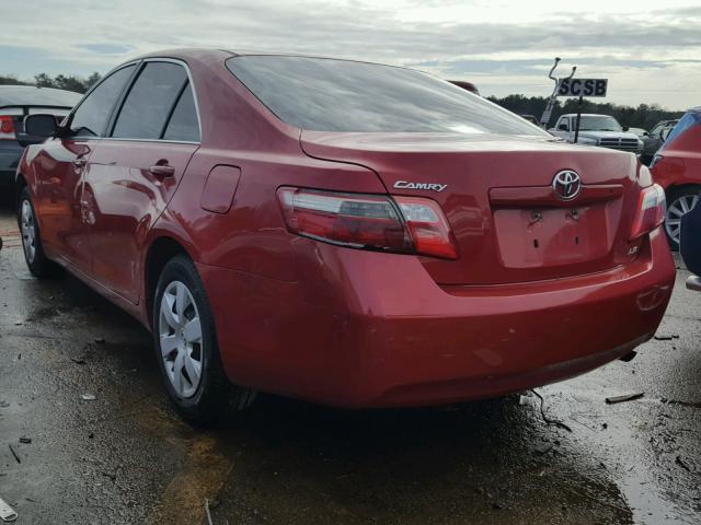 4T1BE46K08U259985 - 2008 TOYOTA CAMRY CE RED photo 3