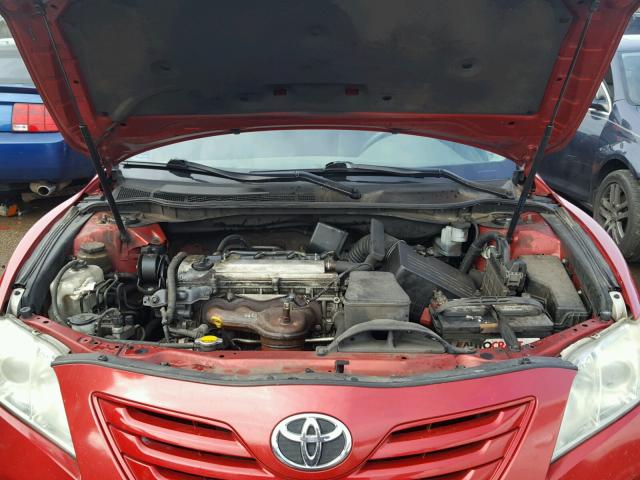 4T1BE46K08U259985 - 2008 TOYOTA CAMRY CE RED photo 7