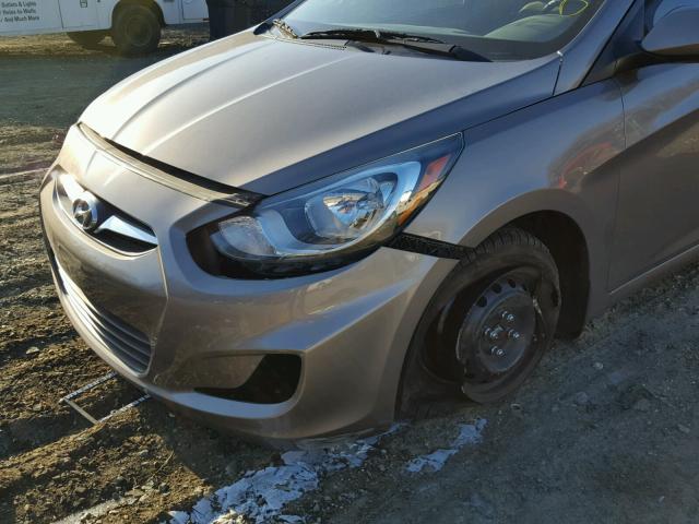 KMHCT4AE0DU576901 - 2013 HYUNDAI ACCENT GLS BROWN photo 9