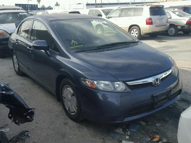 JHMFA36238S011266 - 2008 HONDA CIVIC HYBR BLUE photo 1