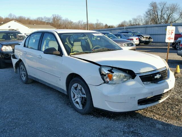 1G1ZS58NX7F211978 - 2007 CHEVROLET MALIBU LS WHITE photo 1