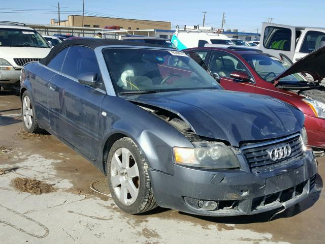 WAUAC48H96K009657 - 2006 AUDI A4 1.8 CAB GRAY photo 3