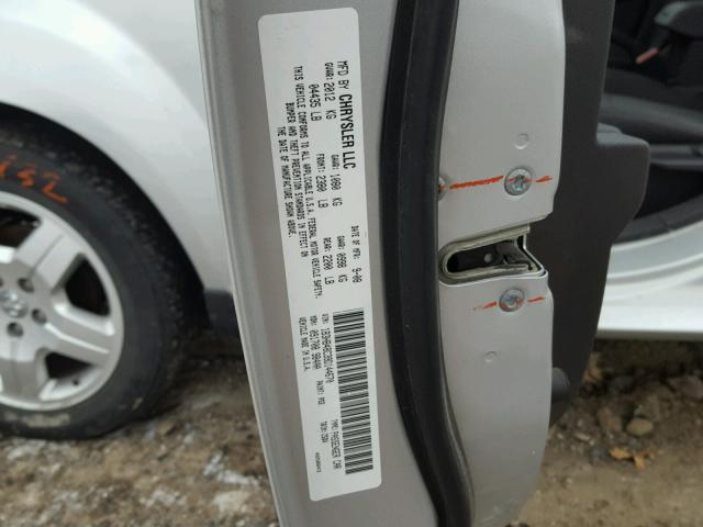 1B3HB48C39D144670 - 2009 DODGE CALIBER SX SILVER photo 10