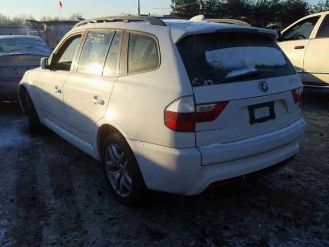 WBXPC93477WF24350 - 2007 BMW X3 3.0SI WHITE photo 3