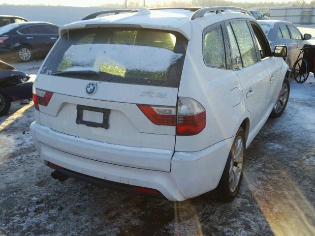 WBXPC93477WF24350 - 2007 BMW X3 3.0SI WHITE photo 4