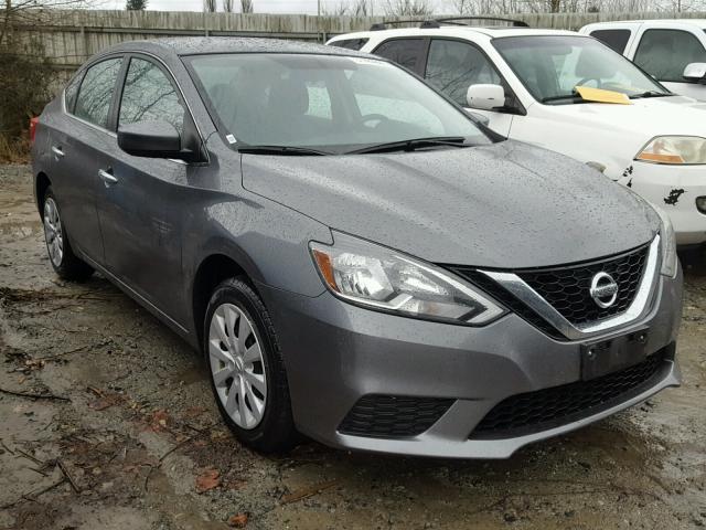 3N1AB7AP0GY276863 - 2016 NISSAN SENTRA S GRAY photo 1