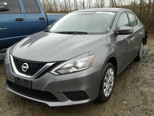 3N1AB7AP0GY276863 - 2016 NISSAN SENTRA S GRAY photo 2