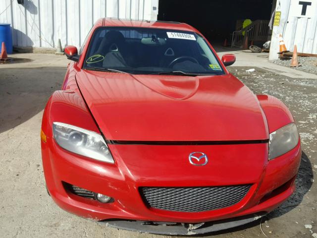 JM1FE173550153952 - 2005 MAZDA RX8 RED photo 9