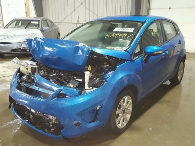 3FADP4EJ1DM142355 - 2013 FORD FIESTA SE BLUE photo 2