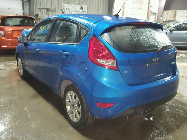 3FADP4EJ1DM142355 - 2013 FORD FIESTA SE BLUE photo 3