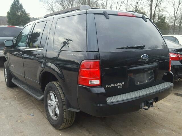 1FMZU63K05UB12188 - 2005 FORD EXPLORER X BLACK photo 3