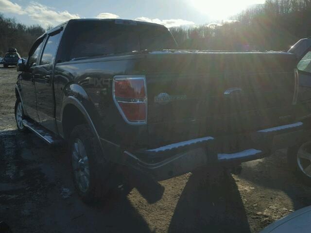 1FTFW1EF8CKD60699 - 2012 FORD F150 SUPER BLACK photo 3